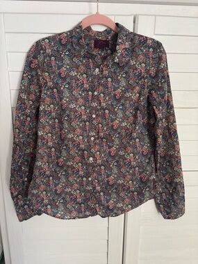 J. Crew x Liberty Women's Floral Button Up Shirt 6